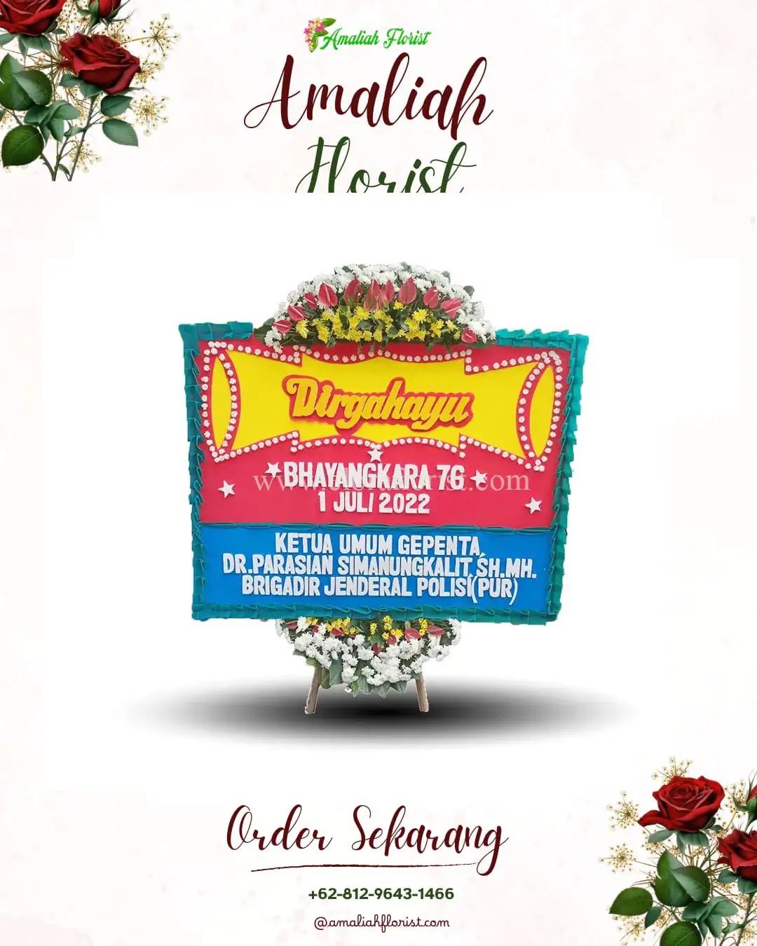 Papan Bunga HUT Ulang Tahun Kuta Alam